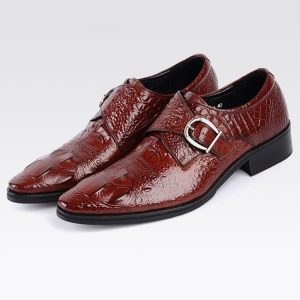 Men's Leather Buckle Shoes