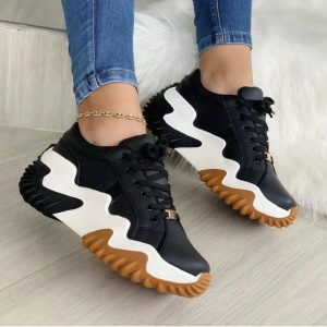 Women Lace-up Sneakers Sports Shoes